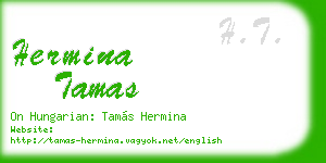 hermina tamas business card