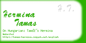 hermina tamas business card